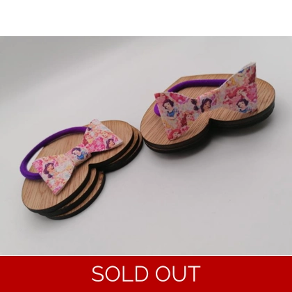 Disney Princess Hair Bow Ties Bobbles